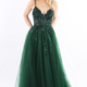 Emerald green prom dress