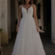 Aline embroidered lace wedding dress by Tania Olsen