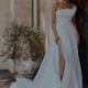 Organza wedding dress with structured detailing by Tania Olsen