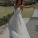 Aline floral wedding dress in Ivory by Tania Olsen
