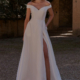 Satin a-line wedding dress