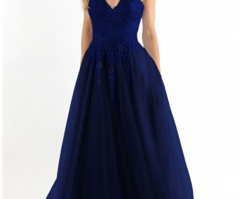 Gino Cerruti prom dress in navy blue Sienna 6733x