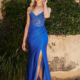 Stretch glitter prom dress with Lace and sequin bodice detail