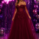 pRINCESS PROM DRESS WITH DETACHABLE CAPE SLEEVES